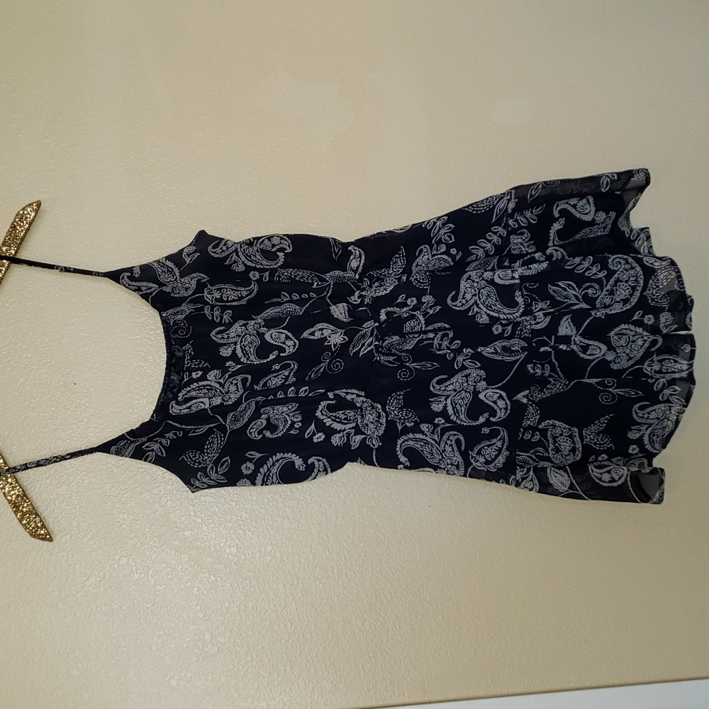 Express Women's Paisley Print Ruffled Romper